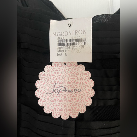 Soprano Black Dress Mesh Cutout Size Large - Picture 4 of 5